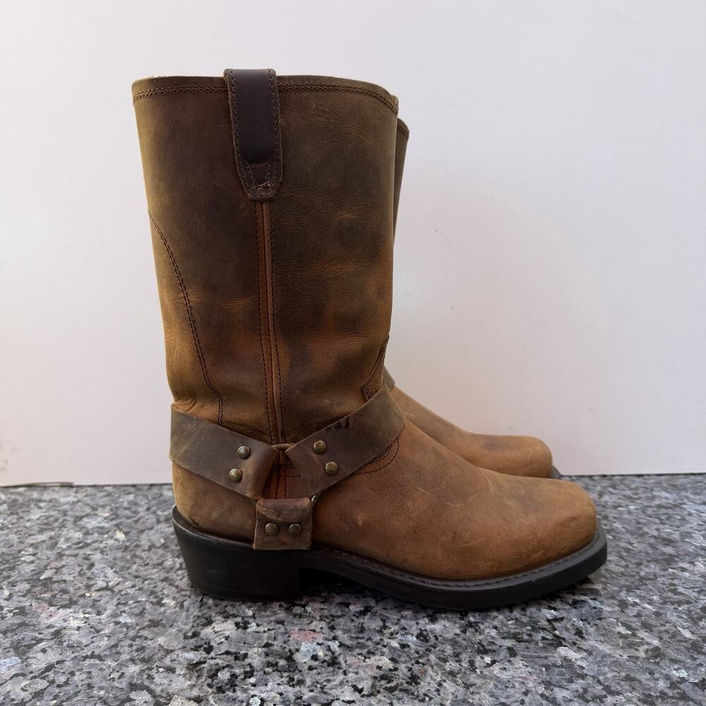 Dingo Dean Harness Motorcycle Brown Casual Boots DI19076 Men’s Size 9D